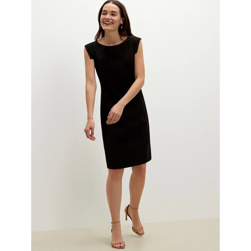 MM Lafleur The Sarah Dress Crepe Black Womens Size 8